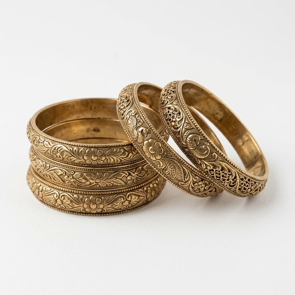 Premium Brass Bangle Set 2