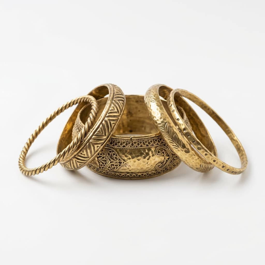 Premium Brass Bangle Set 4